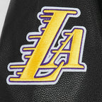 NBA LOS ANGELES LAKERS BORN FOR SPORT MEN'S WOOL VARSITY JACKET (JET BLACK)