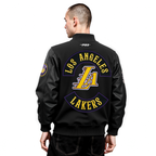 NBA LOS ANGELES LAKERS BORN FOR SPORT MEN'S WOOL VARSITY JACKET (JET BLACK)