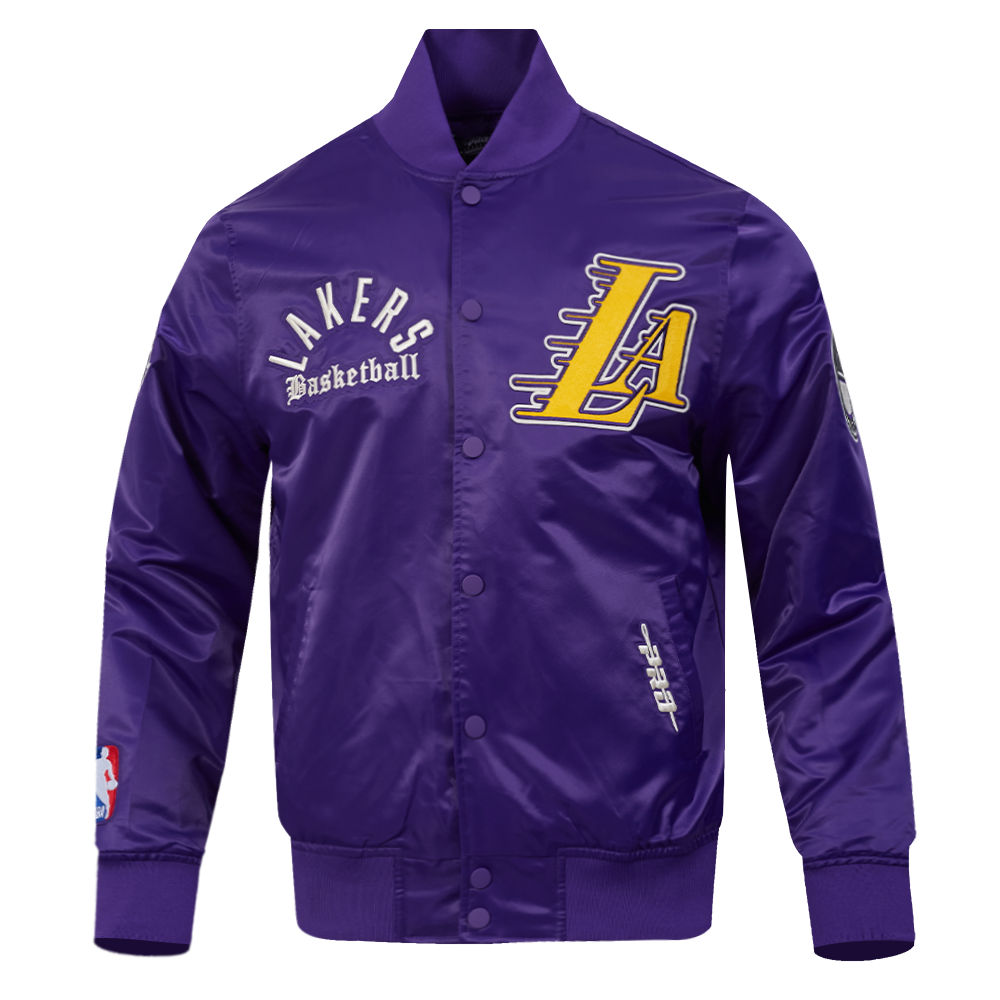 NBA LOS ANGELES LAKERS MODERN ORIGINALS MEN'S SATIN JACKET (Purple)