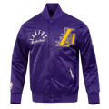 NBA LOS ANGELES LAKERS MODERN ORIGINALS MEN'S SATIN JACKET (Purple)