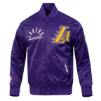NBA LOS ANGELES LAKERS MODERN ORIGINALS MEN'S SATIN JACKET (Purple)