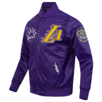 NBA LOS ANGELES LAKERS MODERN ORIGINALS MEN'S SATIN JACKET (Purple)