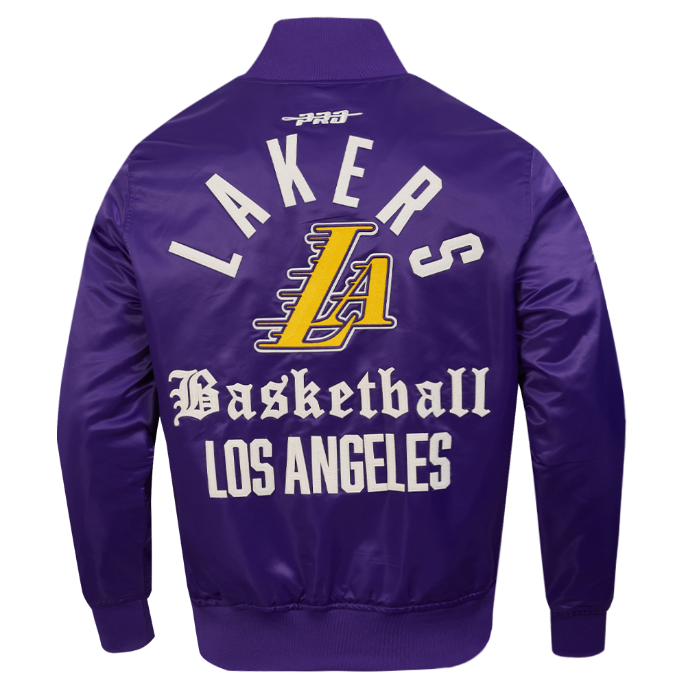 NBA LOS ANGELES LAKERS MODERN ORIGINALS MEN'S SATIN JACKET (Purple)