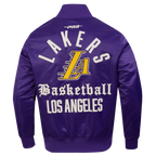 NBA LOS ANGELES LAKERS MODERN ORIGINALS MEN'S SATIN JACKET (Purple)