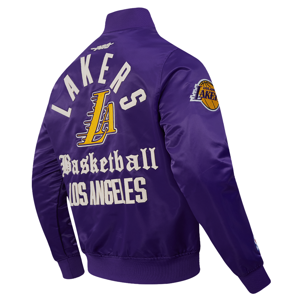 NBA LOS ANGELES LAKERS MODERN ORIGINALS MEN'S SATIN JACKET (Purple)