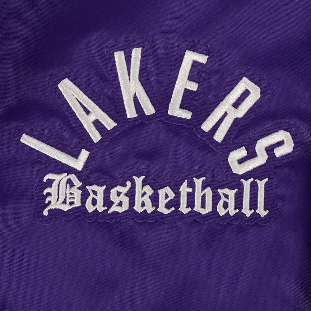 NBA LOS ANGELES LAKERS MODERN ORIGINALS MEN'S SATIN JACKET (Purple)