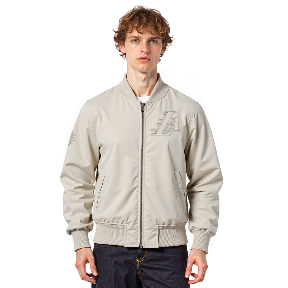 NBA LOS ANGELES LAKERS NEUTRAL BLOUSON EN SERGÉ POUR HOMME POUR HOMME (TAUPE)