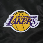 NBA LOS ANGELES LAKERS CITY ARCH MEN'S SATIN JACKET (BLACK)