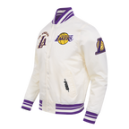 NBA LOS ANGELES LAKERS RETRO CLASSICS MANTEAU POUR HOMME (COQUILLE D'ŒUF/VIOLET)