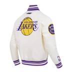 NBA LOS ANGELES LAKERS RETRO CLASSICS MANTEAU POUR HOMME (COQUILLE D'ŒUF/VIOLET)