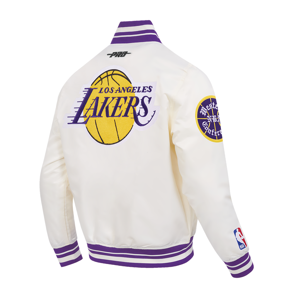 NBA LOS ANGELES LAKERS RETRO CLASSICS MANTEAU POUR HOMME (COQUILLE D'ŒUF/VIOLET)
