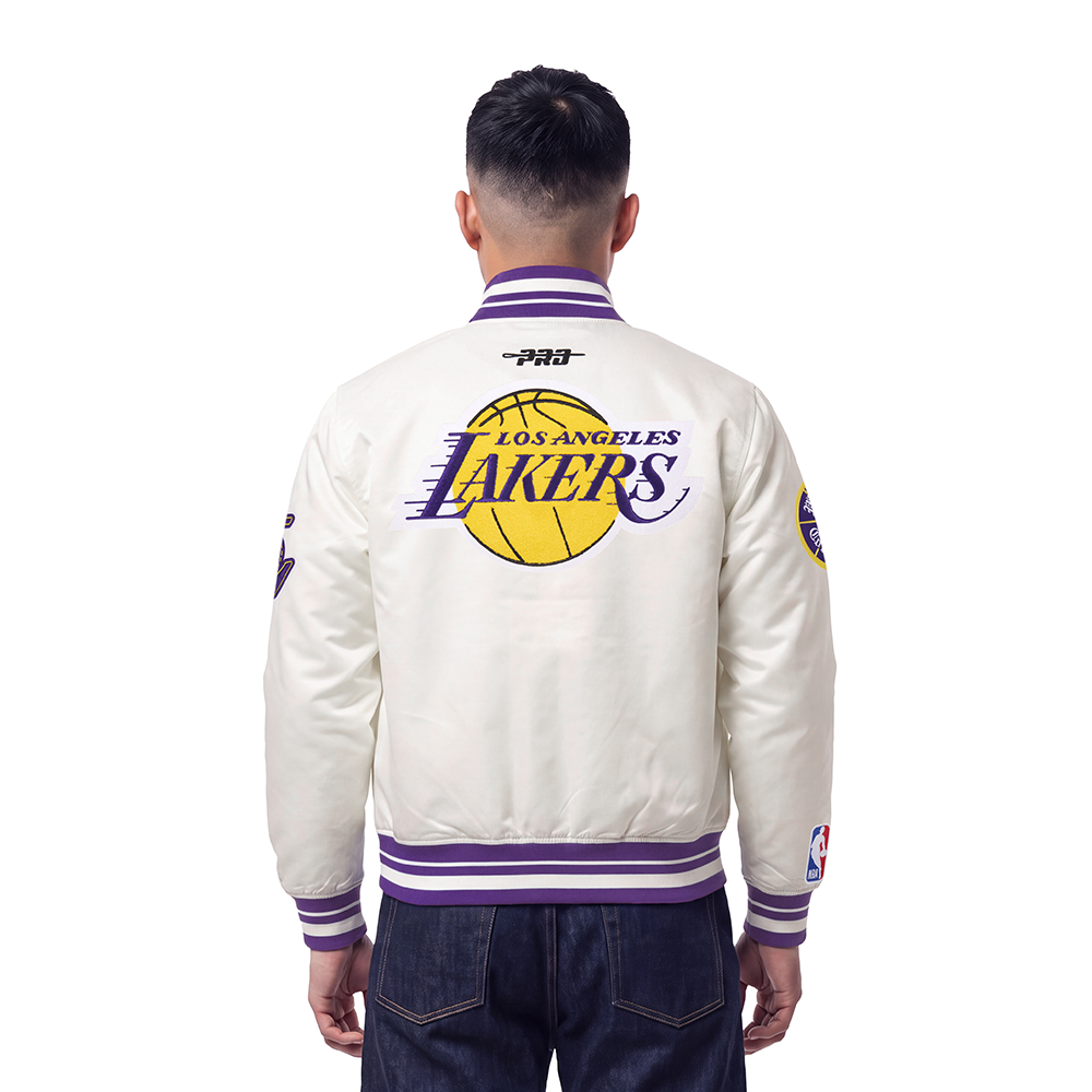 NBA LOS ANGELES LAKERS RETRO CLASSICS MANTEAU POUR HOMME (COQUILLE D'ŒUF/VIOLET)