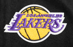 NBA LOS ANGELES LAKERS RETRO CLASSIC MEN'S RIB WOOL VARSITY JACKET (BLACK/PURPLE/YELLOW)