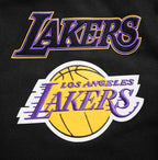 NBA LOS ANGELES LAKERS RETRO CLASSIC MEN'S RIB WOOL VARSITY JACKET (BLACK/PURPLE/YELLOW)