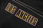 NBA LOS ANGELES LAKERS RETRO CLASSIC MEN'S RIB WOOL VARSITY JACKET (BLACK/PURPLE/YELLOW)