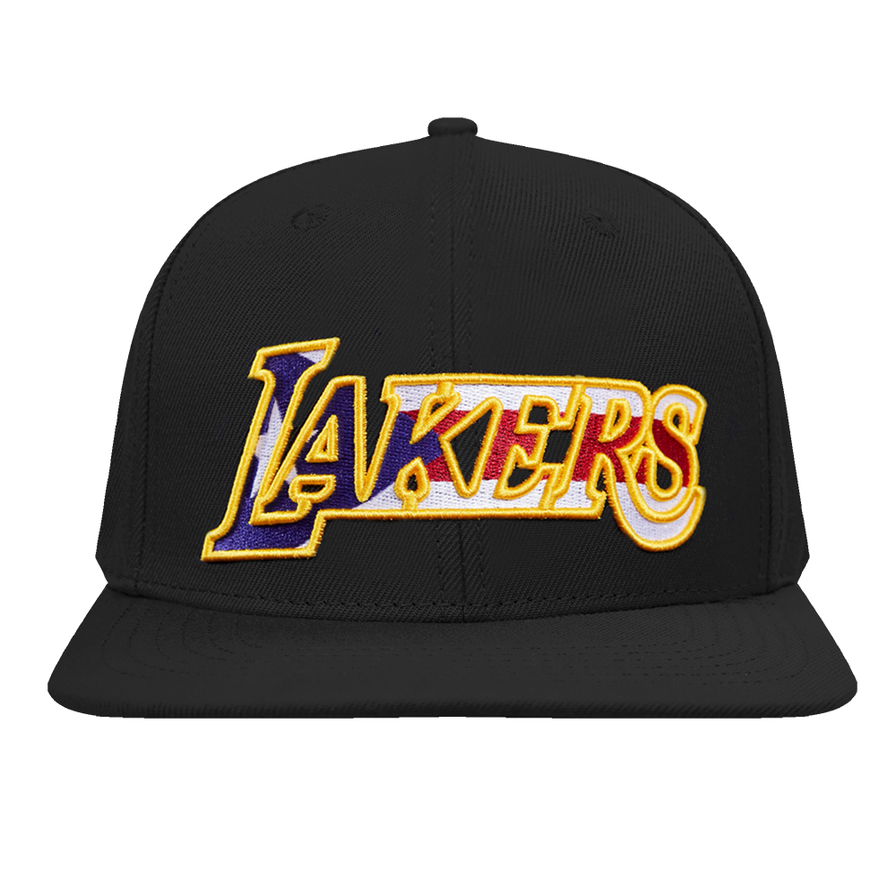 CASQUETTE UNISEXE À CAPUCHE EN LAINE AVEC LOGO LOS ANGELES LAKERS PUERTO RICO (NOIR)