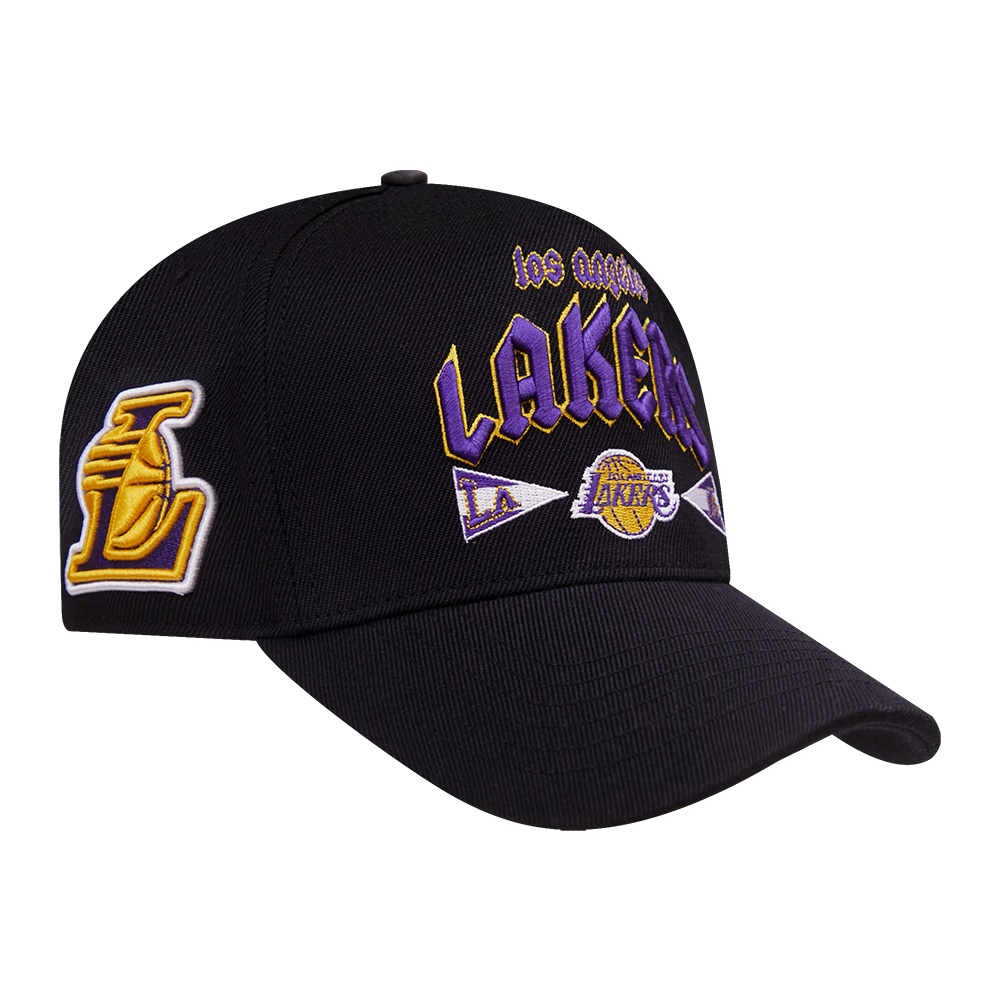 NBA LOS ANGELES LAKERS CITY TOUR ESSENTIAL CURVED VISOR SNAPBACK (BLACK)