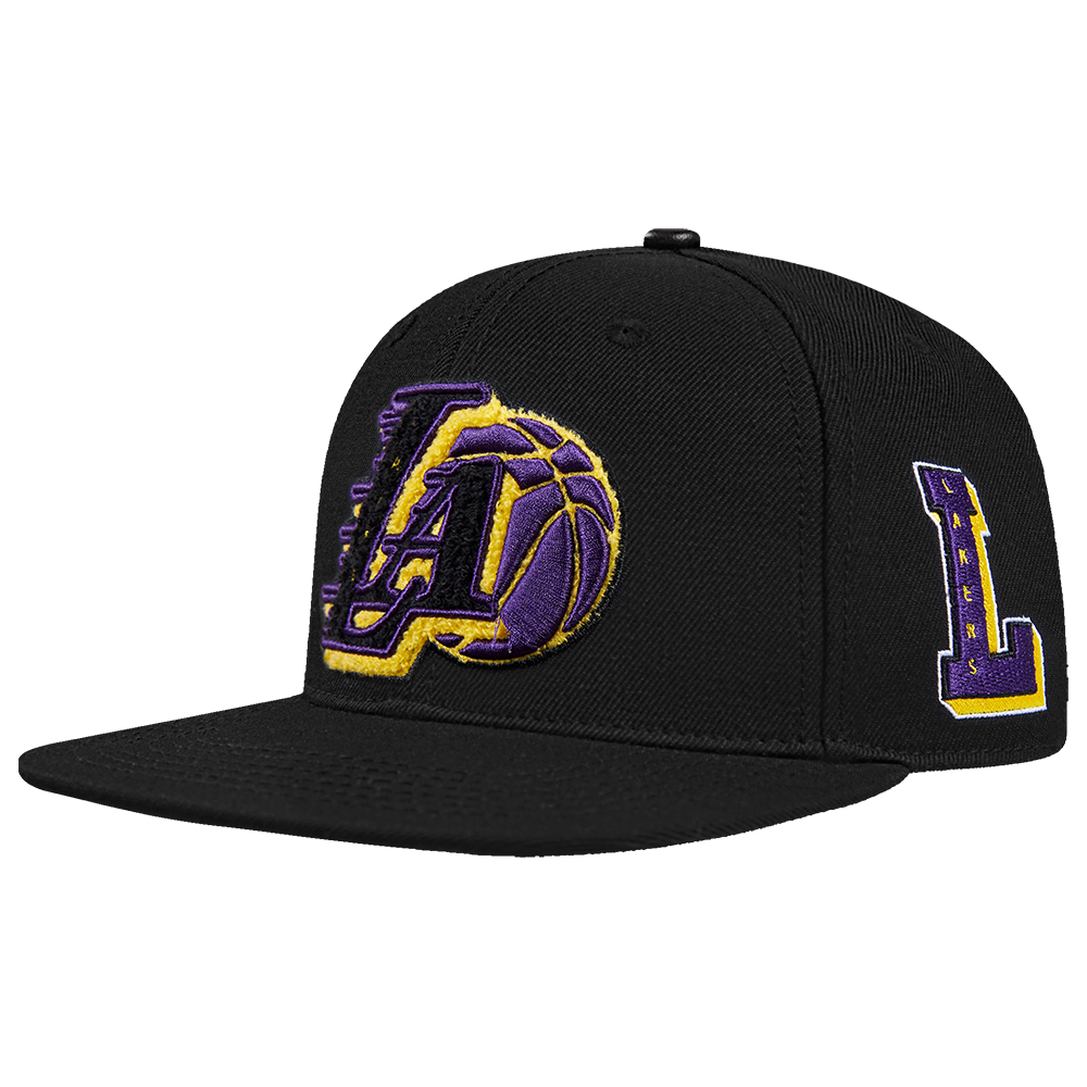 NBA LOS ANGELES LAKERS MASHUP UNISEX WOOL SNAPBACK HAT (BLACK)