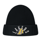 NBA LOS ANGELES LAKERS MODERN ORIGINALS UNLINED PRO BEANIE CUFFED (BLACK)