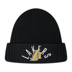 NBA LOS ANGELES LAKERS MODERN ORIGINALS UNLINED PRO BEANIE CUFFED (BLACK)