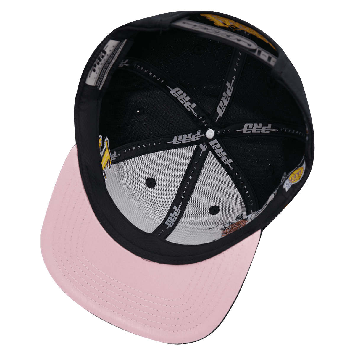 NBA LOS ANGELES LAKERS ROSES UNISEX SNAPBACK HAT (BLACK)