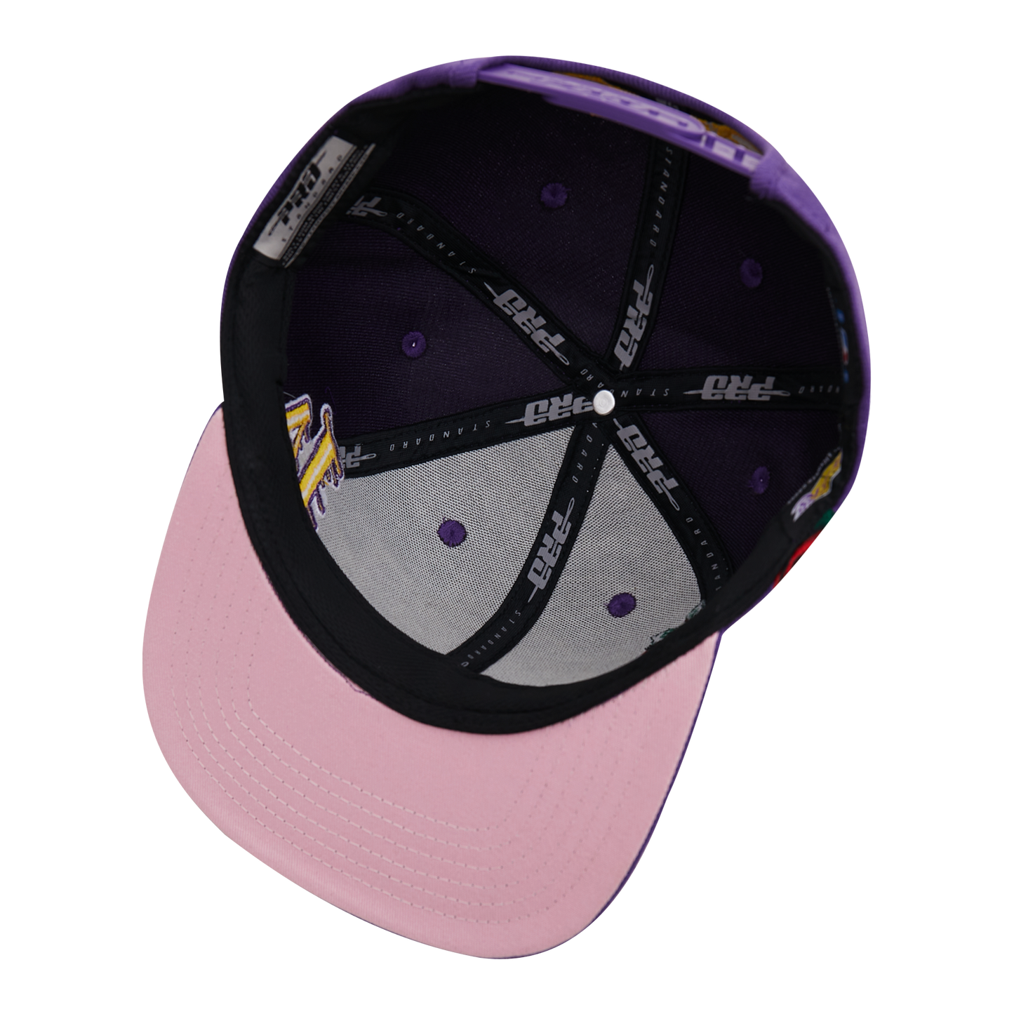 NBA LOS ANGELES LAKERS ROSES UNISEX SNAPBACK HAT (PURPLE)