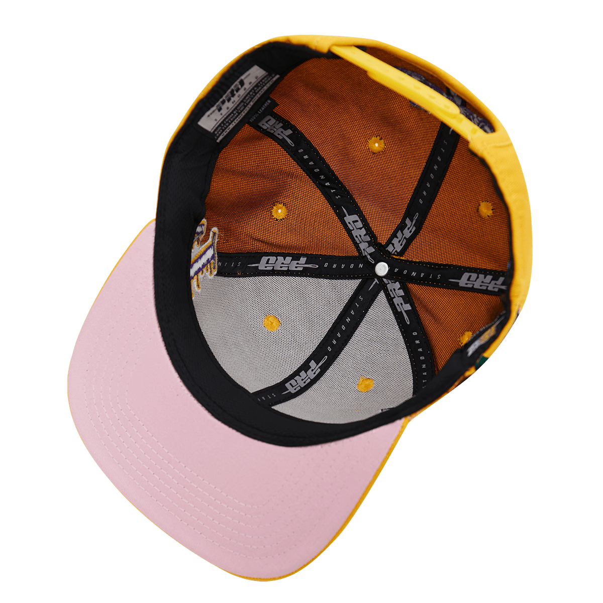 NBA LOS ANGELES LAKERS ROSES UNISEX SNAPBACK HAT (YELLOW)