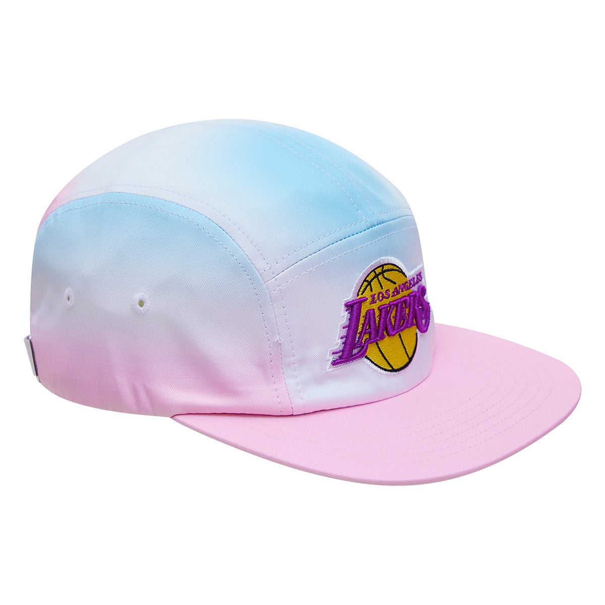 NBA LOS ANGELES LAKERS LOGO UNISEX 5 PANEL HAT (BLUE/WHITE/PINK)