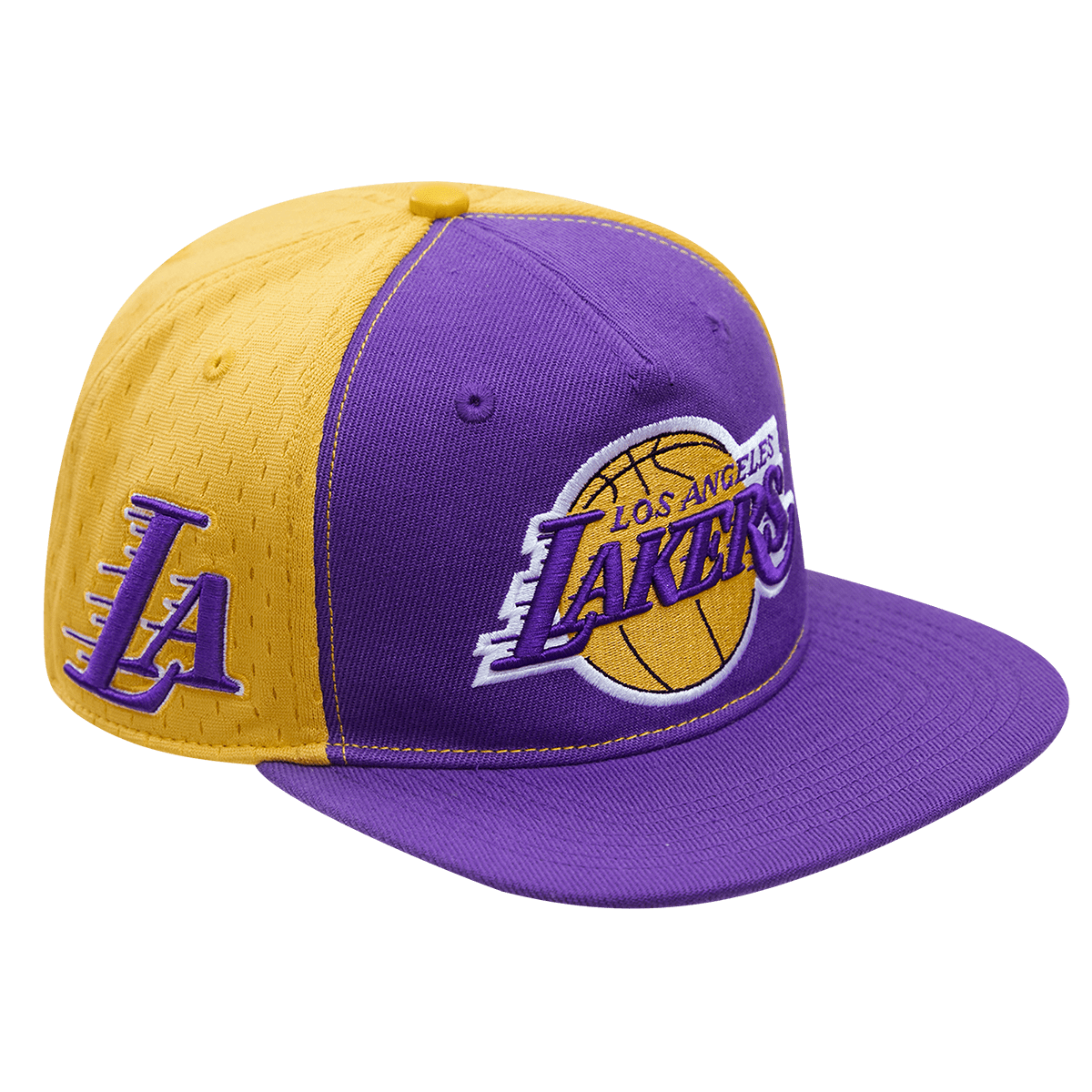 NBA LOS ANGELES LAKERS PINCH FRONT MESH BACK HAT (PURPLE)