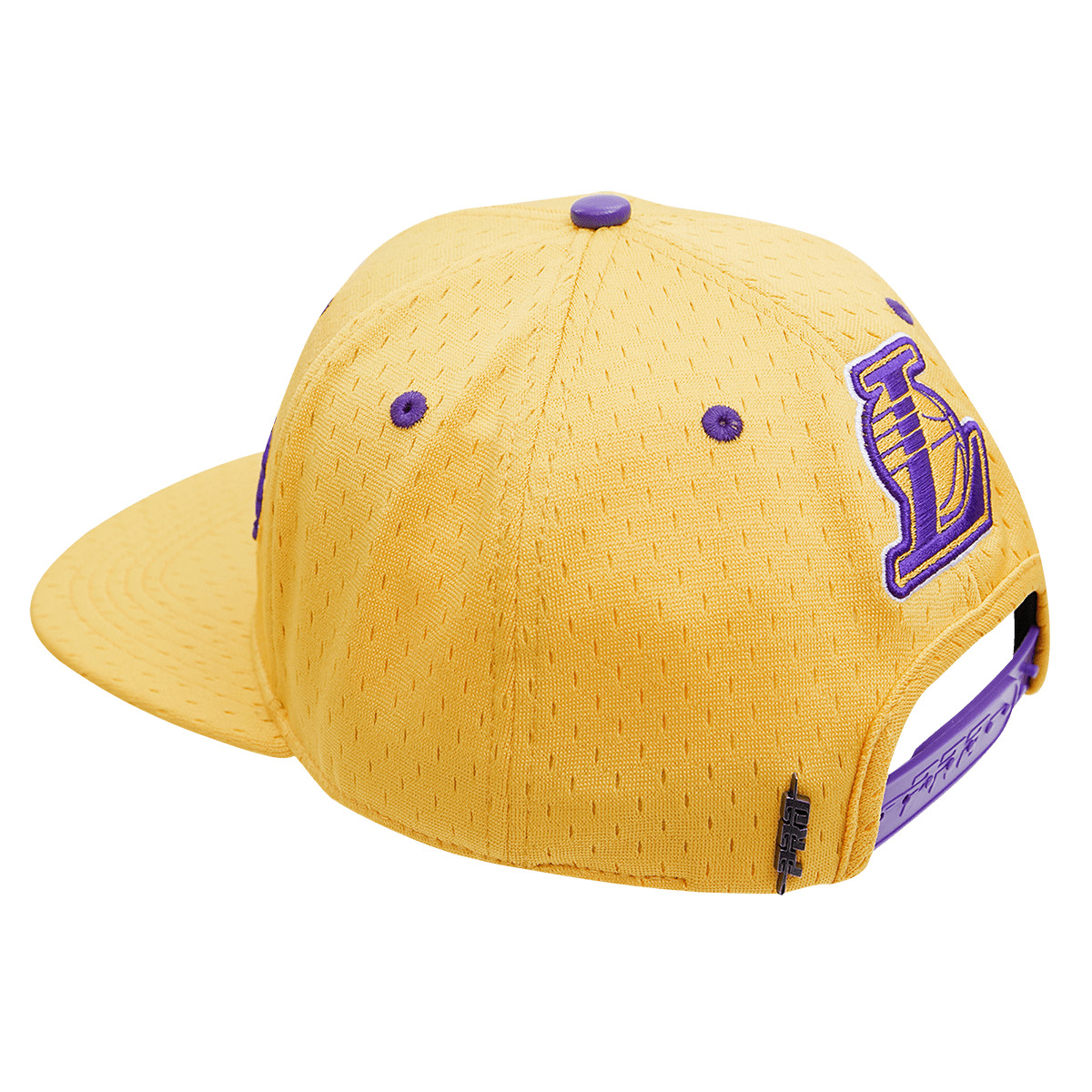 NBA LOS ANGELES LAKERS LOGO MESH UNISEX SNAPBACK HAT (YELLOW)