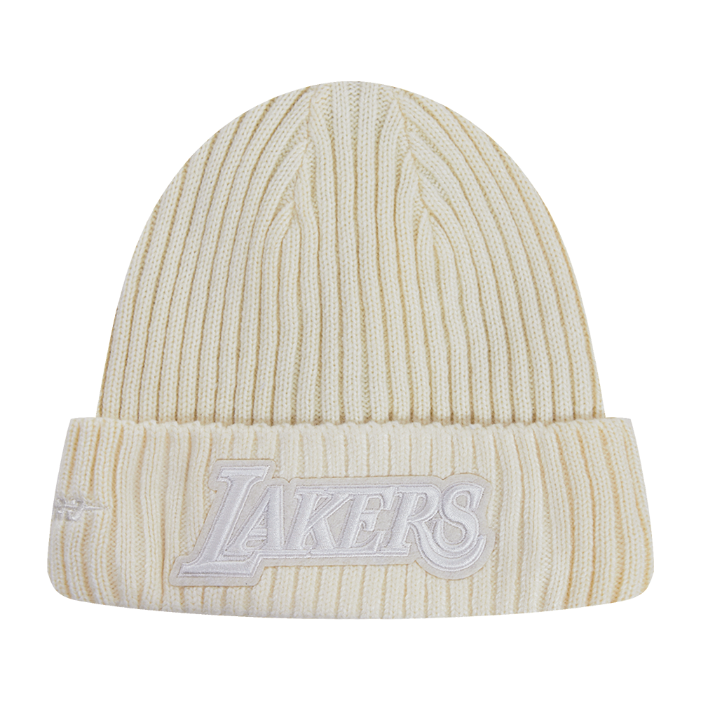NBA LOS ANGELES LAKERS NEUTRAL BEANIE (EGGSHELL)
