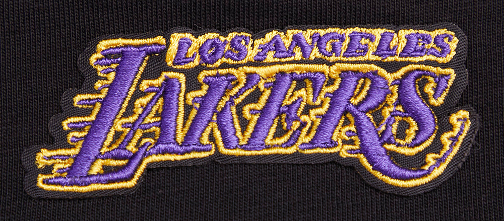 NBA LOS ANGELES LAKERS SCRIPT TAIL WOMEN'S BOYFRIEND TEE (BLACK)