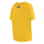 NBA LOS ANGELES LAKERS SCRIPT TAIL WOMEN'S BOYFRIEND TEE (YELLOW)