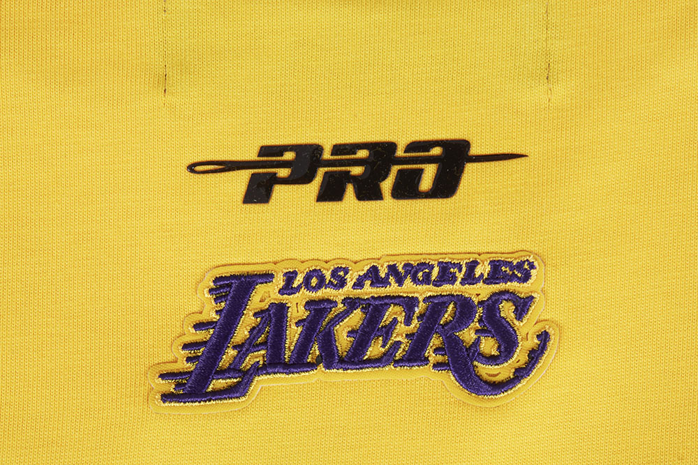 NBA LOS ANGELES LAKERS SCRIPT TAIL WOMEN'S BOYFRIEND TEE (YELLOW)