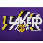 NBA LOS ANGELES LAKERS RETRO ELEVATION WOMEN'S SINGLE JERSEY BOXY TEE (PURPLE)