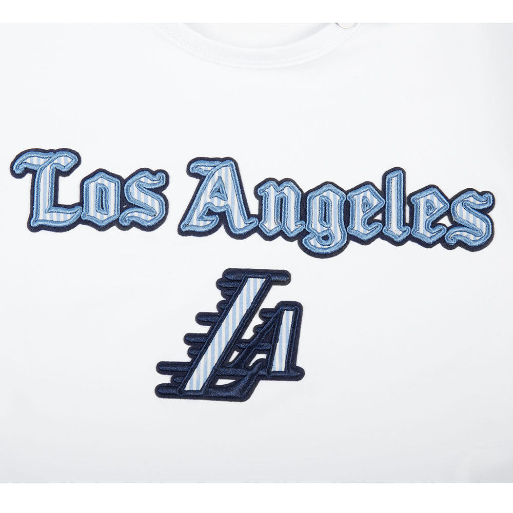 NBA LOS ANGELES LAKERS COUNTRY CLUB T-SHIRT À TAILLE DÉGAGÉE POUR FEMME (BLANC)