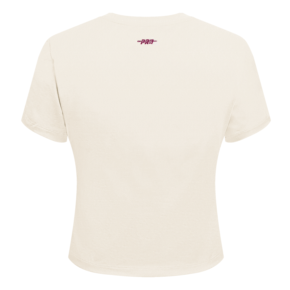 NBA LOS ANGELES LAKERS HIGH IMPACT WOMEN'S BABY DOLL TEE (EGGSHELL)