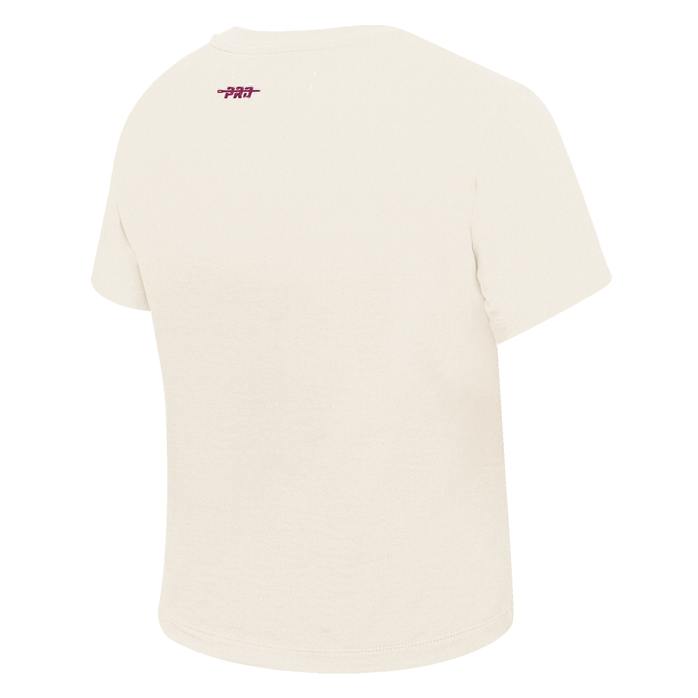 NBA LOS ANGELES LAKERS HIGH IMPACT WOMEN'S BABY DOLL TEE (EGGSHELL)