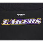 NBA LOS ANGELES LAKERS SHEER INFLUENCE WOMEN'S SHEER BOXY TEE (BLACK)