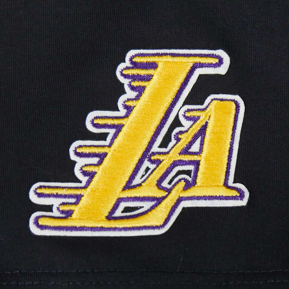 NBA LOS ANGELES LAKERS MODERN ORIGINALS T-SHIRT EN JERSEY SIMPLE À COUPE CARRÉE POUR FEMME (NOIR)