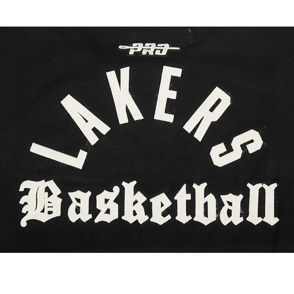 NBA LOS ANGELES LAKERS MODERN ORIGINALS T-SHIRT EN JERSEY SIMPLE À COUPE CARRÉE POUR FEMME (NOIR)