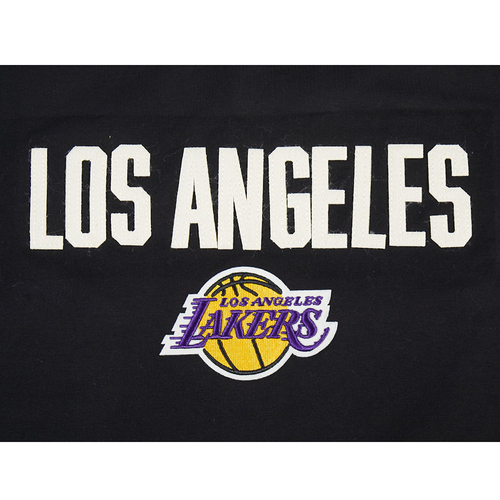 NBA LOS ANGELES LAKERS MODERN ORIGINALS T-SHIRT EN JERSEY SIMPLE À COUPE CARRÉE POUR FEMME (NOIR)