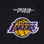 NBA LOS ANGELES LAKERS TEAM CRYSTALLINE WOMEN'S S/S BOXY TEE (WASHED BLACK)