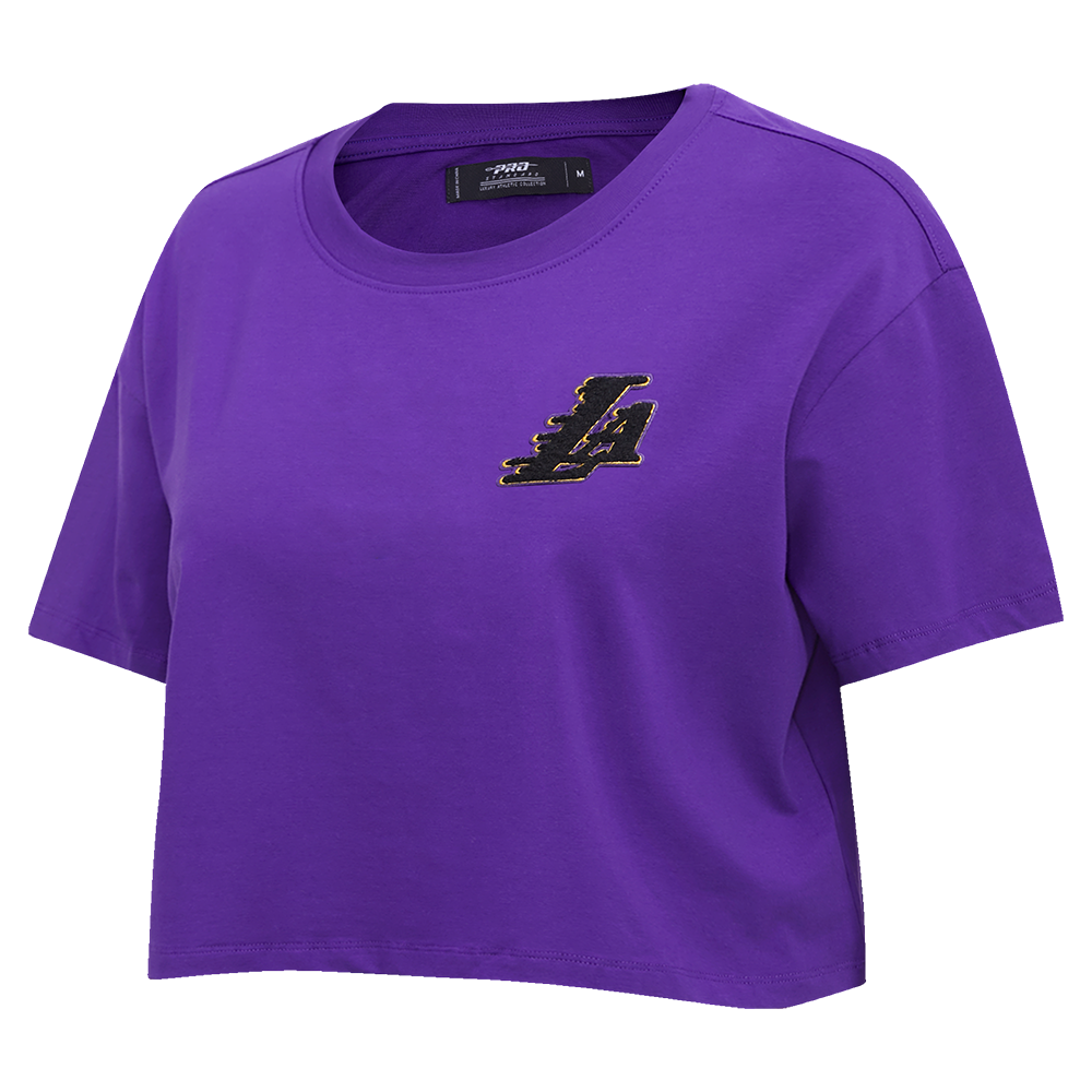 NBA LOS ANGELES LAKERS CLASSIC WOMEN'S BOXY TEE (PURPLE)