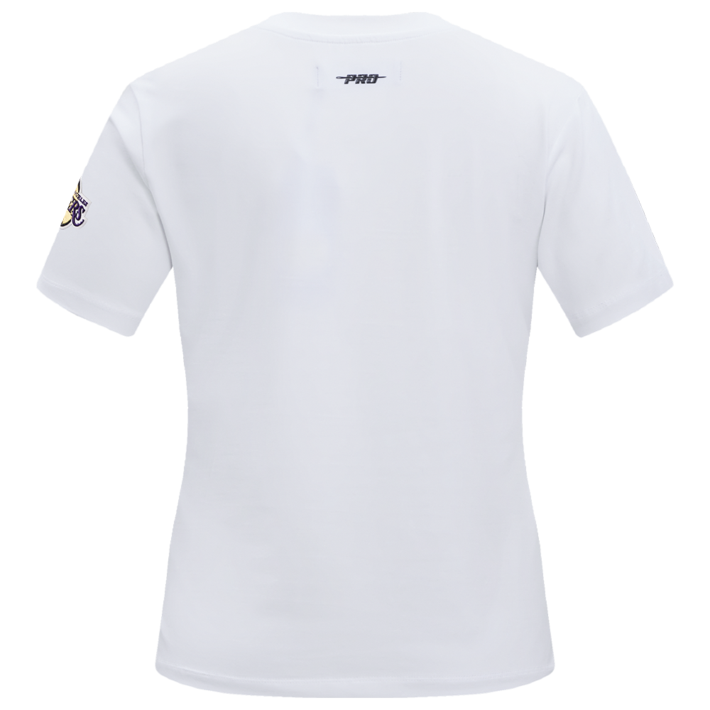 NBA LOS ANGELES LAKERS CLASSIC T-SHIRT AJUSTÉ À MANCHES COURTES POUR FEMME (BLANC)