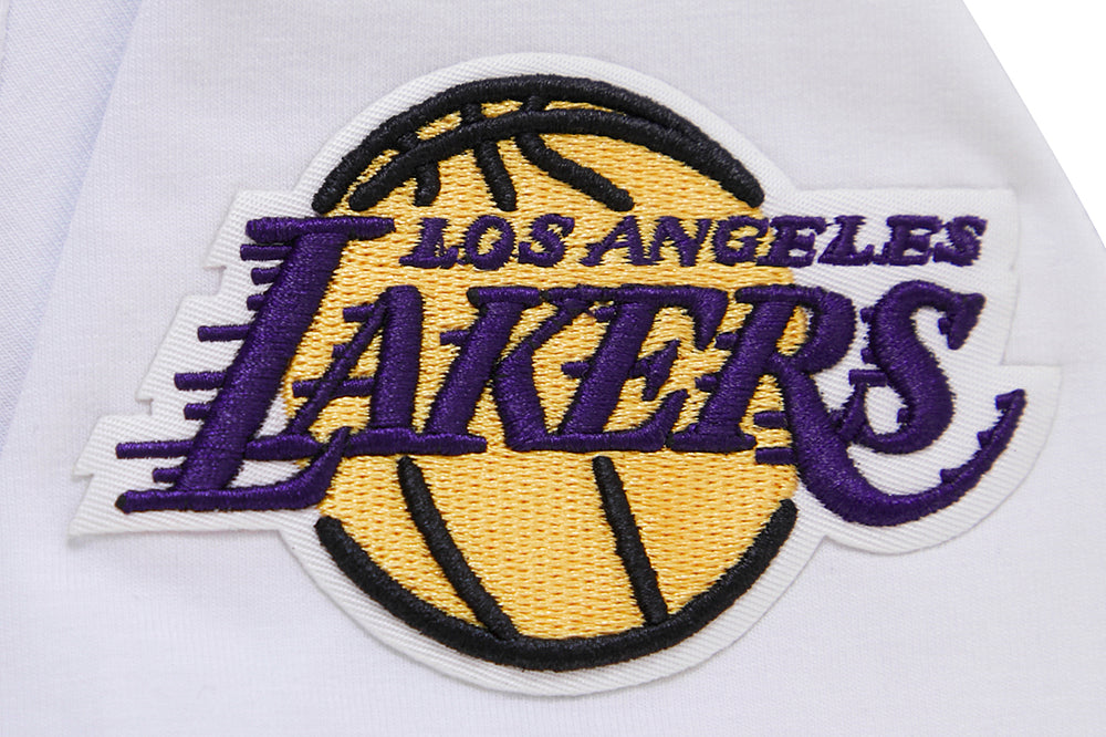 NBA LOS ANGELES LAKERS CLASSIC T-SHIRT AJUSTÉ À MANCHES COURTES POUR FEMME (BLANC)