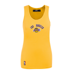 NBA LOS ANGELES LAKERS CLASSIC CAMISOLE DOS NAGEUR À COUPE DÉCONTRACTÉE POUR FEMME (JAUNE)