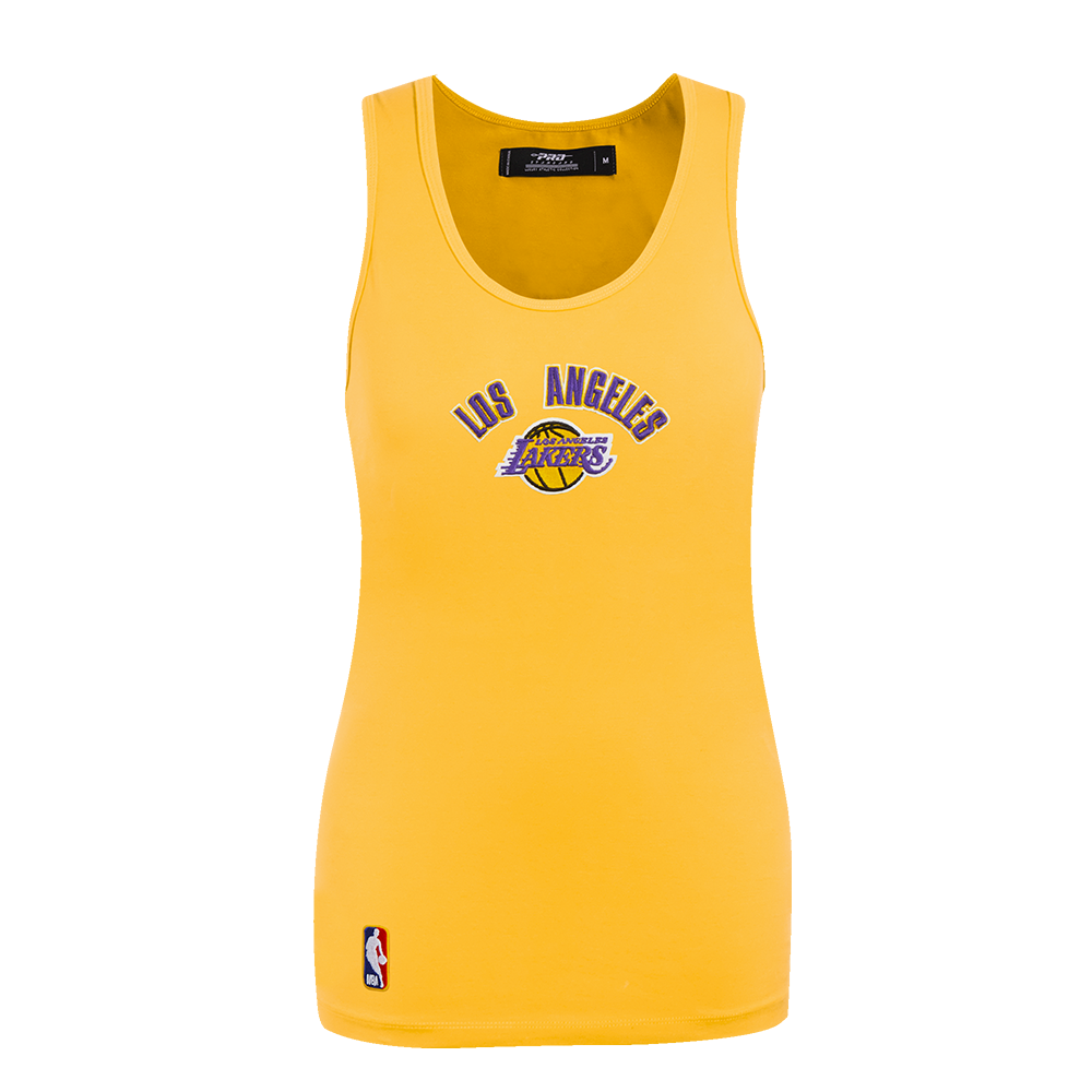 NBA LOS ANGELES LAKERS CLASSIC CAMISOLE DOS NAGEUR À COUPE DÉCONTRACTÉE POUR FEMME (JAUNE)