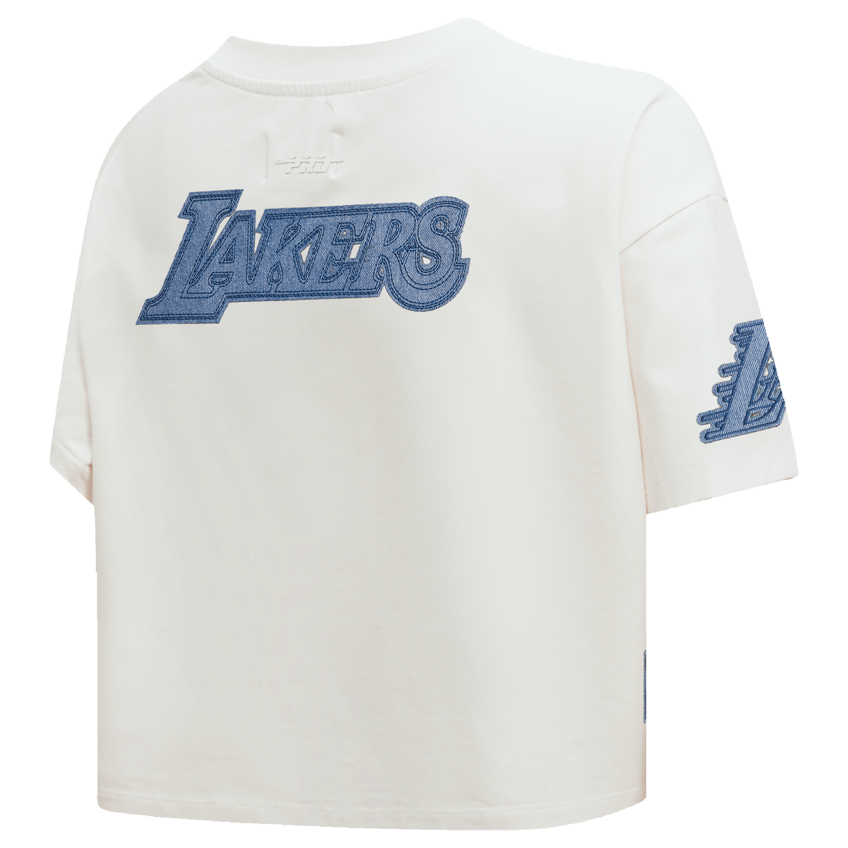 NBA LOS ANGELES LAKERS VARSITY BLUES WOMEN'S SINGLE JERSEY BOXY TEE (LINEN)