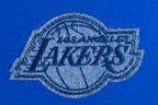 NBA LOS ANGELES LAKERS VARSITY BLUES WOMEN'S SINGLE JERSEY BOXY TEE (ROYAL BLUE)